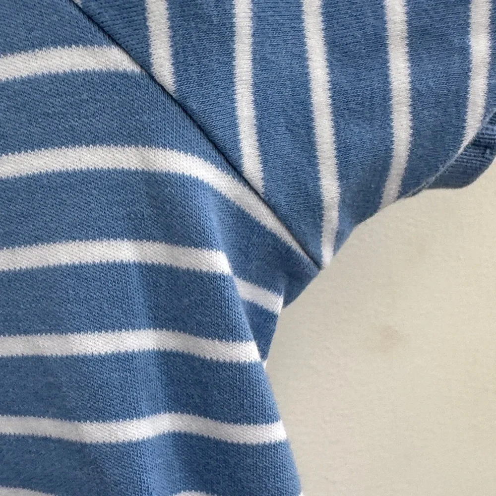 Polo by Ralph Lauren Blue & White Striped Cotton Polo